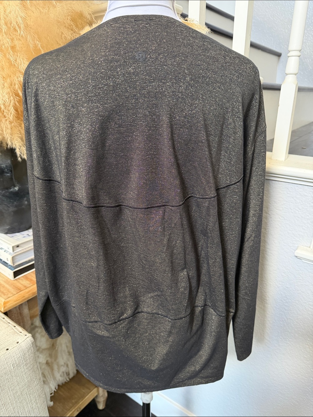 Lululemon Back in Action Long Sleeve Shimmering Shirt Size 6 - Picture 6 of 8
